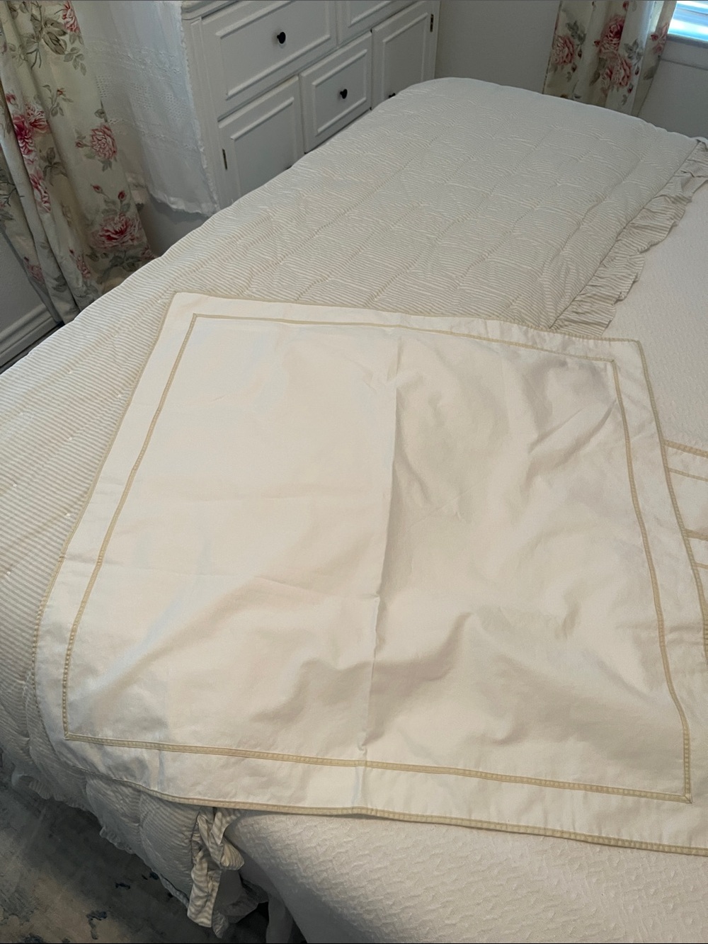Lauren Ralph Lauren Spencer sateen tan euro pillow case - 2 available
